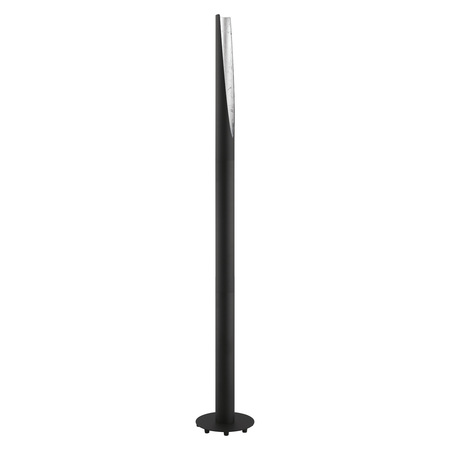 EGLO One Light Floor Lamp W/ Matte Black & Silver Finish 203388A